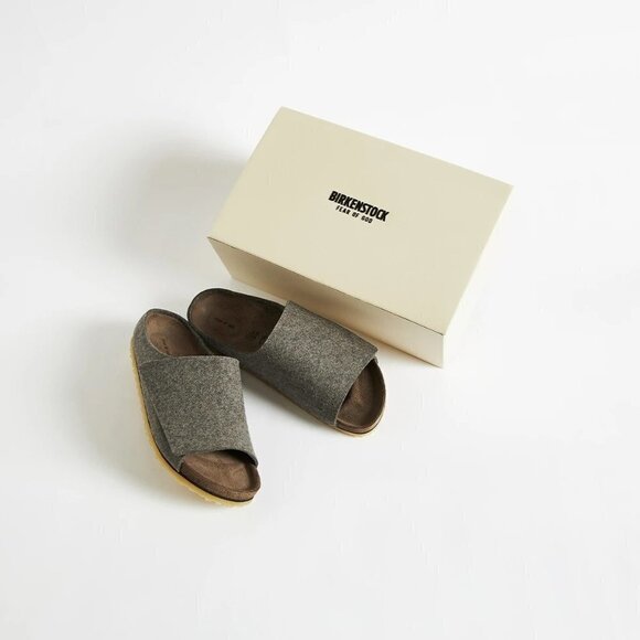 Fear of God x Birkenstock The Los Feliz Felt in Ash Melange 40 W 9 M 7 with Box - Picture 2 of 13